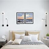 Çerçeveli Doku Efektli Tablo Seti 105x70 cm