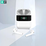 Global P45 TWS 5.0 Dijital Ekranlı Bluetooth Kulaklık Beyaz WNE0408