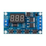DC 5-36V Çift MOSFET LED Ekran Kontrollü Zamanlama Gecikmeli Anahtar Devresi