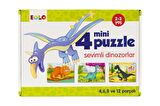 Çocuklar İçin Puzzle Sevimli Dinozorlar 2-3 yaş