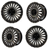 4 lü Takım SONİC 1023 8*18 5*112 ET38 66.6 BLACK MACK JANT