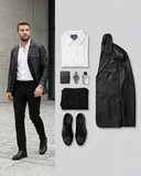 Beystil Erkek Siyah Slim Fit Düz Keten Pantolon