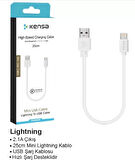 Kensa Lightning C-200 2.1a 25cm Şarj Kablosu