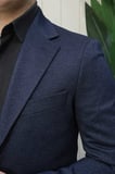 Beystil Sivri Yaka Lacivert Ceket 416 - Slim Fit