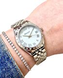 Ferrucci 1.Sınıf Çelik Su Geçirmez Şık Kadın Kol Saat+Bileklik Hediyeli