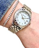 Ferrucci 1.Sınıf Çelik Su Geçirmez Şık Kadın Kol Saat+Bileklik Hediyeli