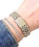 Ferrucci 1.Sınıf Çelik Su Geçirmez Şık Kadın Kol Saat+Bileklik Hediyeli