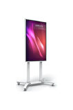 Cletech Tekerlekli Döner TV / Monitör / Akıllı Tahta Standı Sehpası 55"-75" Flip