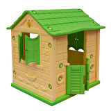 King Ev İki Kapılı Oyun Evi Krem