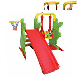 King Kids Kaydıraklı Salıncak Set A Yeşil