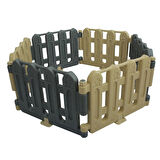 Oyun Çiti - Gri/Krem