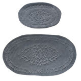Alanur Damaks Oval Cotton 2 Li Paspas