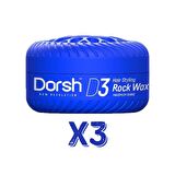 Dorsh Saç Şekillendirici Wax Rock Wax D3 150 Ml 3 Adet