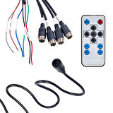 Powermaster Dokunmatik Tuş Takım Quad 4 Yollu 4 e Bölünebilen Ekran Araç Monitör Tır Servis Aracı Monitör Ekranı