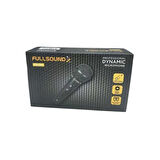 FullSound FS-101 Kablolu Metal Gövdeli El Tipi Mikrofon 5Metre Kablolu