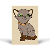Kedi-3 Tuz Boyama Oyunu, Eğitici Aktivite, Kum Boyama Oyunu