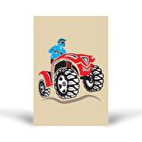 KB-353 Offroad Simli Tuz Boyama Oyunu, Eğitici Aktivite, Kum Boyama Oyunu