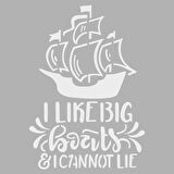 Ships Stencil Boyama şablonu 30x30 cm, Duvar Stencil, Fayans Stencil, Mobilya Stencil 4