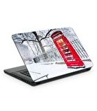Londra Telefon Kulübesi-1 Notebook Sticker,Laptop Sticker,Hp Sticker, Asus Sticker,15.6 İnç Sticker
