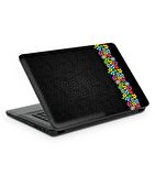 Renkli Çiçekler Notebook Sticker, Laptop sticker,, Hp Sticker, Asus Sticker, 15.6 inç Sticker