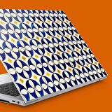 Mavi Sarı Çini Karo Notebook Sticker, Laptop sticker,, Hp Sticker, Asus Sticker, 15.6 inç Sticker