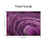 Mor Agate Taşı Notebook Sticker, Laptop sticker,, Hp Sticker, Asus Sticker, 15.6 inç Sticker
