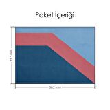 Mavi Pembe Minimal Desen Notebook Sticker,Laptop Sticker,Hp Sticker, Asus Sticker,15.6 İnç Sticker