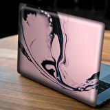 Soyut Pembe Siyah Desen Notebook Sticker, Laptop sticker,, Hp Sticker, Asus Sticker, 15.6 inç Sticker