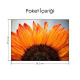 Makro Ayçiçeği Notebook Sticker, Laptop sticker,, Hp Sticker, Asus Sticker, 15.6 inç Sticker
