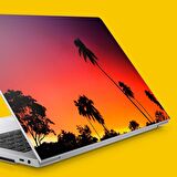 Miami'de Gün Batımı Notebook Sticker, Laptop sticker,, Hp Sticker, Asus Sticker, 15.6 inç Sticker