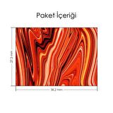 Kızıl Agate Dilimi Notebook Sticker, Laptop sticker,, Hp Sticker, Asus Sticker, 15.6 inç Sticker