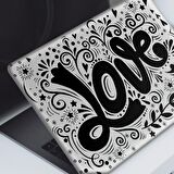 Love Doodle Notebook Sticker, Laptop sticker,, Hp Sticker, Asus Sticker, 15.6 inç Sticker