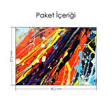 Renkli sıçratılmış Boya Notebook Sticker, Laptop sticker,, Hp Sticker, Asus Sticker, 15.6 inç Sticker
