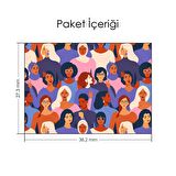 Kadınlar Desen Notebook Sticker, Laptop sticker,, Hp Sticker, Asus Sticker, 15.6 inç Sticker
