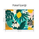 Yaseminli Tropikal Memphis Desen-3 Notebook Sticker, Laptop sticker,, Hp Sticker, Asus Sticker, 15.6 inç Sticker