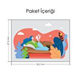 Evde Yalnız Kadın Notebook Sticker, Laptop sticker,, Hp Sticker, Asus Sticker, 15.6 inç Sticker