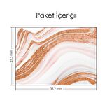 Pembe Altın Agate Dilimi Notebook Sticker, Laptop sticker,, Hp Sticker, Asus Sticker, 15.6 inç Sticker