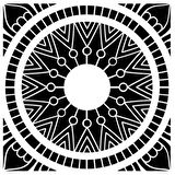 Kare Mandala 2 Stencil Boyama şablonu 30x30 cm, Duvar Stencil, Fayans Stencil, Mobilya Stencil