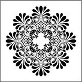 Mandala 13 Stencil Boyama şablonu 30x30 cm, Duvar Stencil, Fayans Stencil, Mobilya Stencil