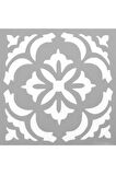Karo 45 Stencil Boyama şablonu 30x30 cm, Duvar Stencil, Fayans Stencil, Mobilya Stencil