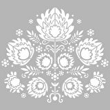Floral Nakış Motifi Stencil Boyama şablonu 30x30 cm, Duvar Stencil, Fayans Stencil, Mobilya Stencil