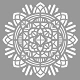 Tribal Mandala Stencil Boyama şablonu 30x30 cm, Duvar Stencil, Fayans Stencil, Mobilya Stencil