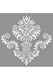 Tribal Damask Stencil Boyama şablonu 30x30 cm, Duvar Stencil, Fayans Stencil, Mobilya Stencil