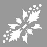 Yılbaşı Süsü Stencil Boyama şablonu 30x30cm, Duvar Stencil, Fayans Stencil, Mobilya Stencil