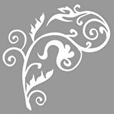 Damask Dal Stencil Boyama şablonu 30x30 cm, Duvar Stencil, Fayans Stencil, Mobilya Stencil