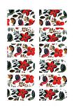 Çiçek ve Kuş Tırnak Dövmesi,Tırnak Tattoo,Nail Art ,Tırnak Sticker