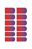 Ombre Tırnak Dövmesi, Tırnak Tattoo, Nail Art, Tırnak Sticker, Nail Sticker