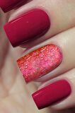 KIRMIZI TIRNAK OJE SÜSLEME TUZU, TIRNAK TOZU, OJE TUZU, OJE TOZU, NAIL ART