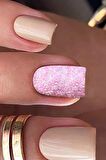 AÇIK PEMBE TIRNAK OJE SÜSLEME TUZU, TIRNAK TOZU, OJE TUZU, OJE TOZU, NAIL ART