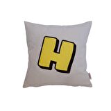 Biggdesign Home Sarı Beyaz 4 Lü Yastık Kılıfı